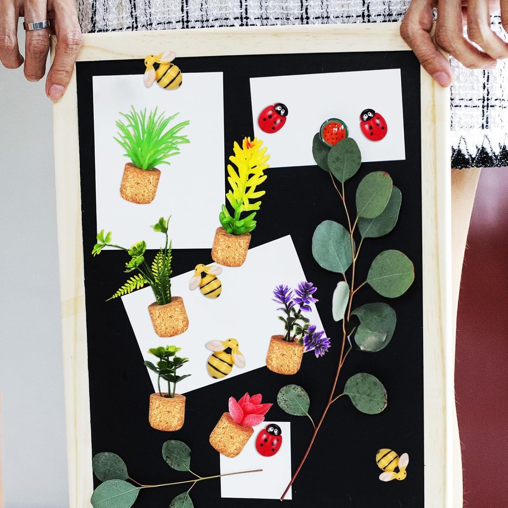 NUOBESTY เรซิ่น Bees & Ladybugs Charms - เครื่องประดับสัตว์เล็กๆ & Embellishments - DIY Craft & Scra