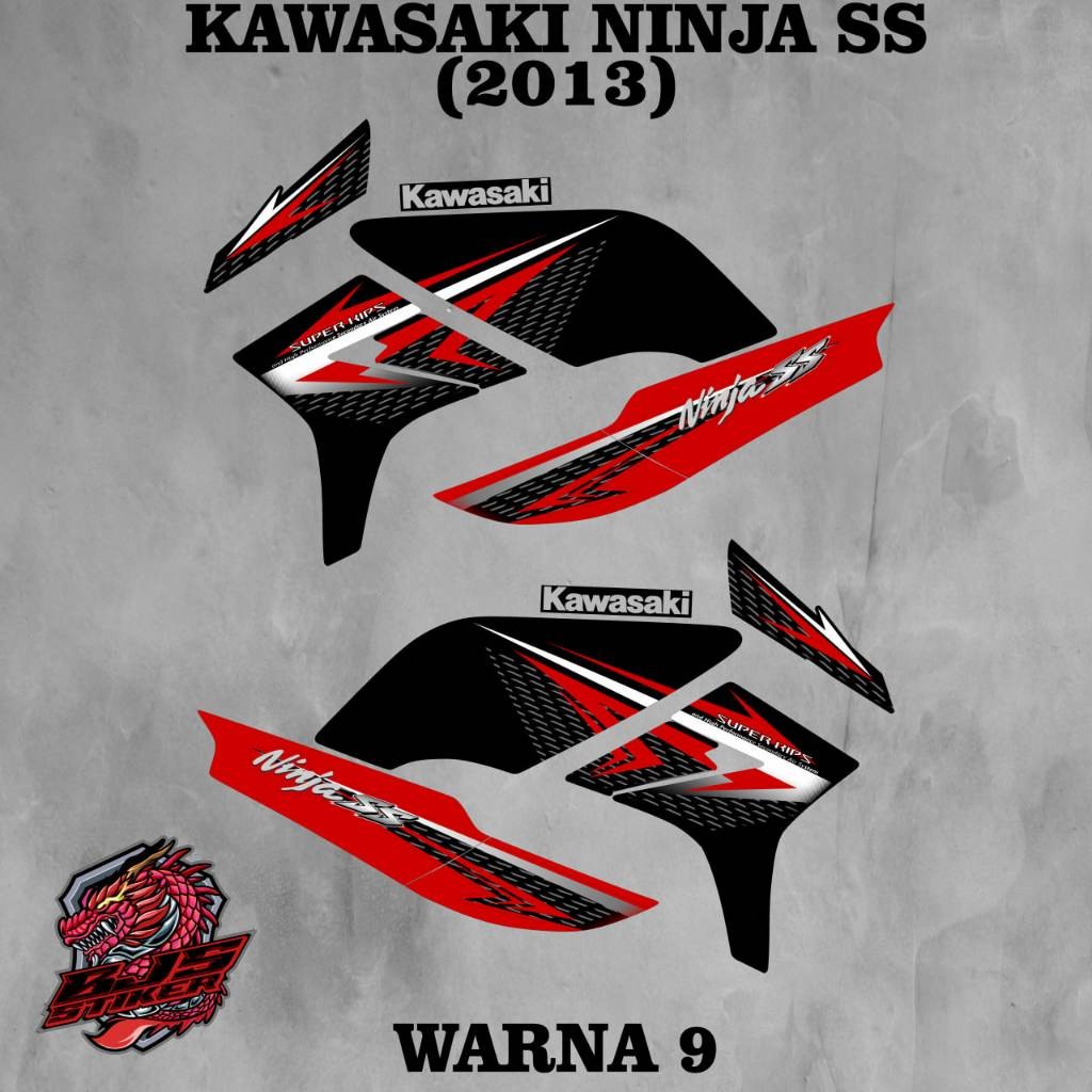 สติ๊กเกอร์ Ninja SS 150 cc - 2013 motif Ninja SS 150 cc Striping Decal
