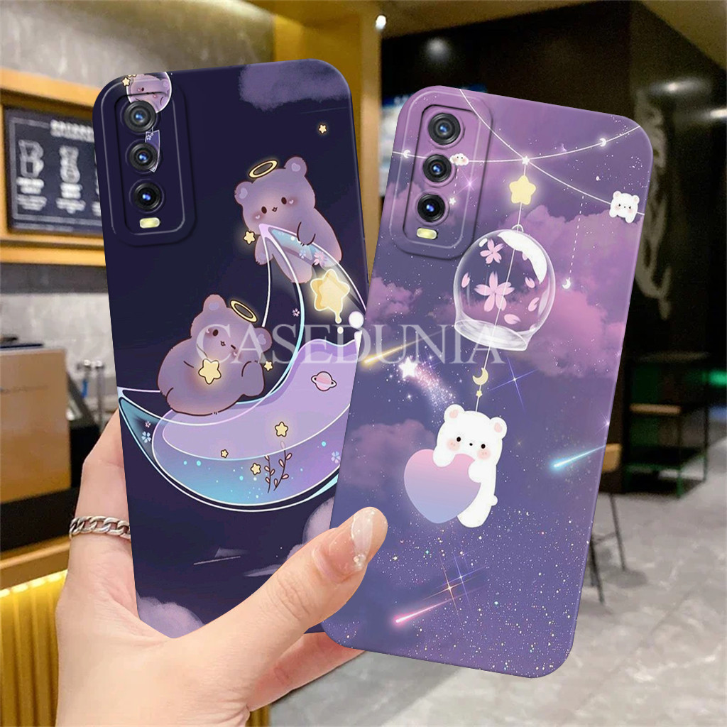 Vivo Y20 Y12s Y20s Silicone - Be4r Un9u Motif - กันชน - Softcase - ตัวป้องกัน