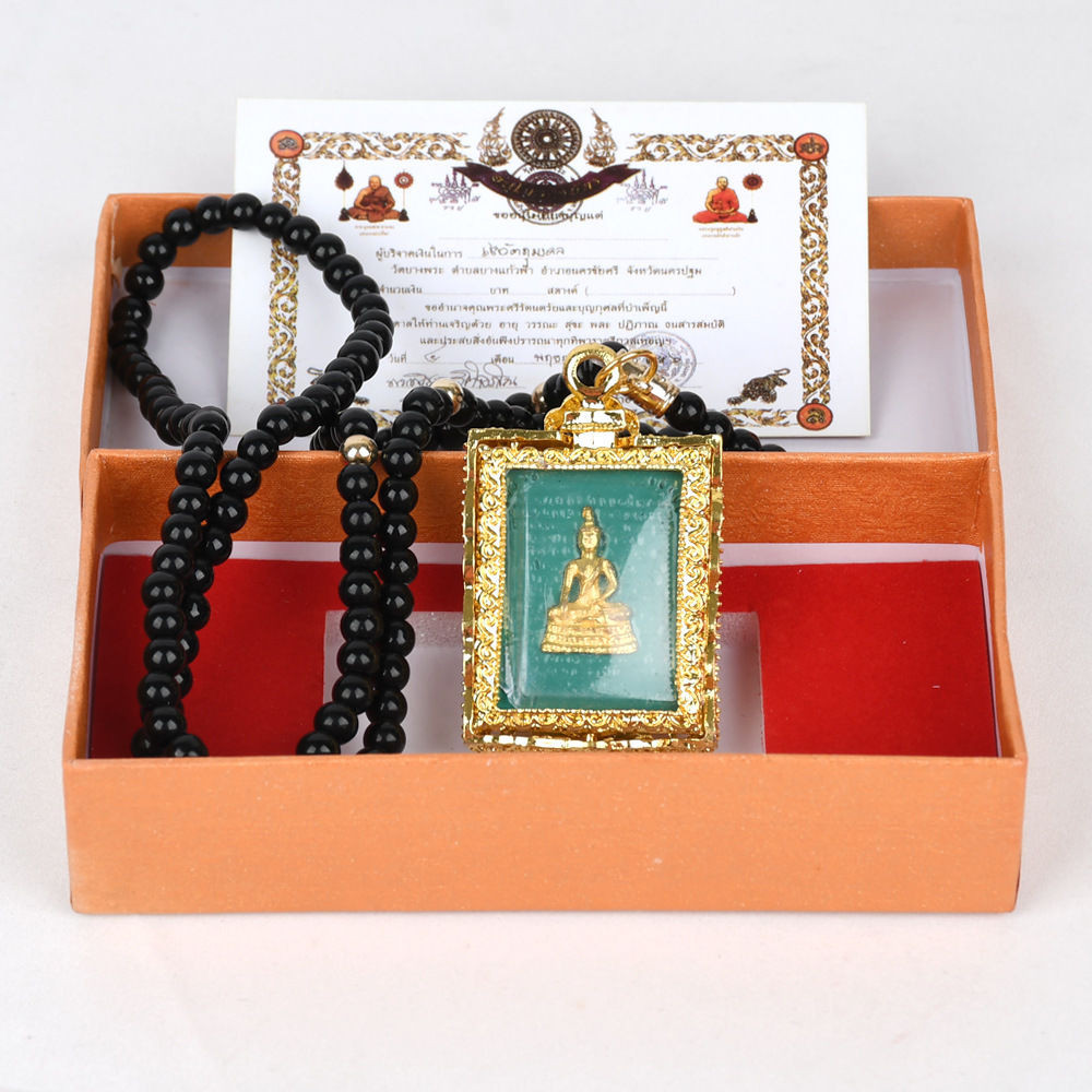 ขายร้อนประเทศไทย Amulet พระสมเด็จ Amulet Gilt Shell LP Rui Temple Please Cover Face Buddha Four-Face