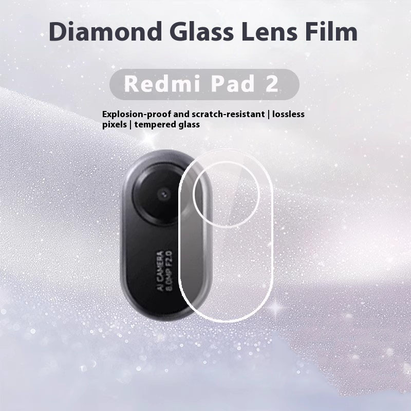 1-5PCS สําหรับ Xiaomi Redmi Pad 2 4G/WIFI 11 นิ้ว 2025 กล้องสีดํากระจกนิรภัยสําหรับ Redmi Pad SE 11 