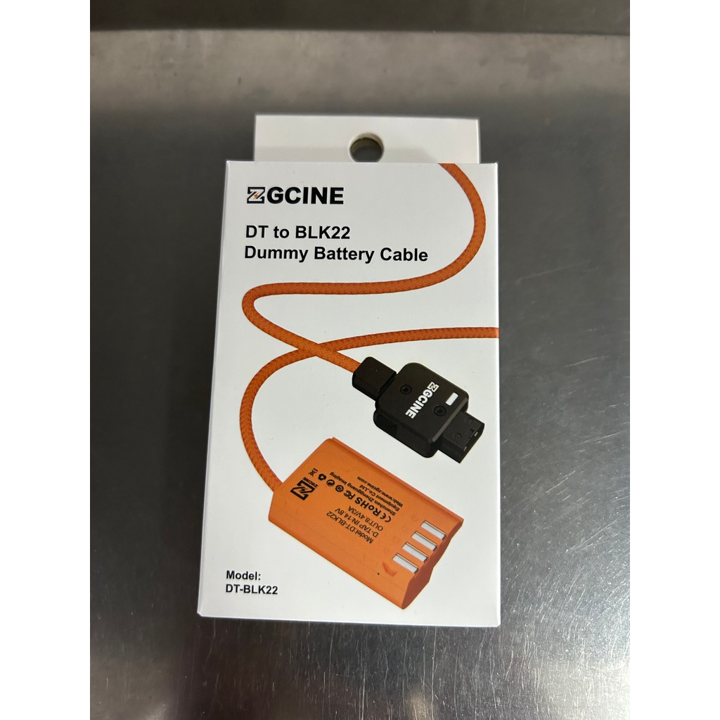 E * M ZCGINE DMW-BLK22 Dummy แบตเตอรี่ D-Tap Connector สายไฟ 60 ซม.ยาว D-Tap ถึง DMW-BLK22 Dummy แบต