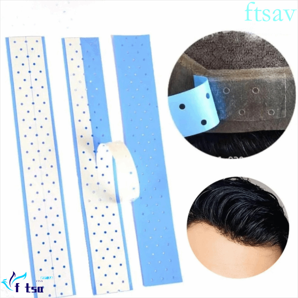 SWIFTSAVER 10 ชิ้น Ultra Hold กาว, No-shine สองด้านลูกไม้วิกผมเทป,เปลี่ยน Breathable Blue กันน้ําวิกผมเทปกาว Salon