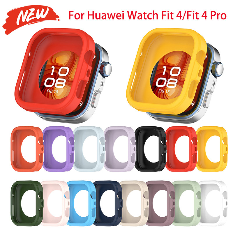 เคสซิลิโคน (ไม่มีนาฬิกา) สําหรับ Huawei Watch Fit 4 / Fit4 pro กรอบป้องกันนุ่มกันชนอุปกรณ์เสริมนาฬิก