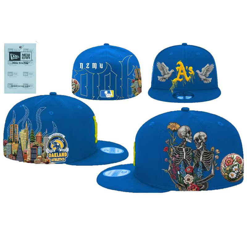 หมวก Oakland Athletics Hells Angels ไซส์ต่างๆ แบบ 59FIFTY สำหรับคนที่ชอบความเก๋ไก่งี้