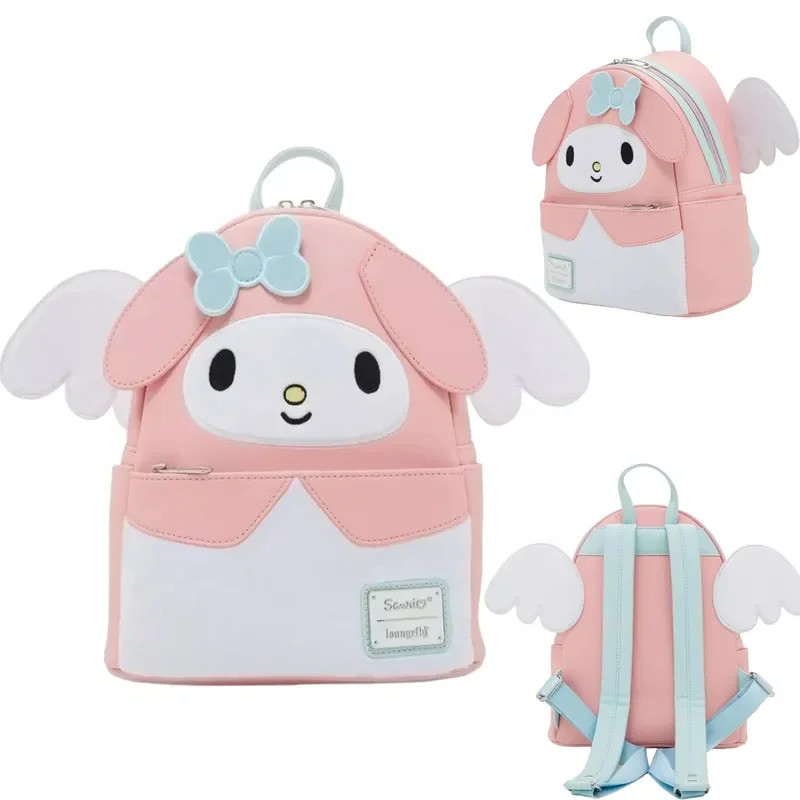 Loungefly กระเป๋าเป้สะพายหลัง ดีไซน์การ์ตูน My Melody, Cinnamoroll และ Kuromi สำหรับ Cosplay แฟชันลำ