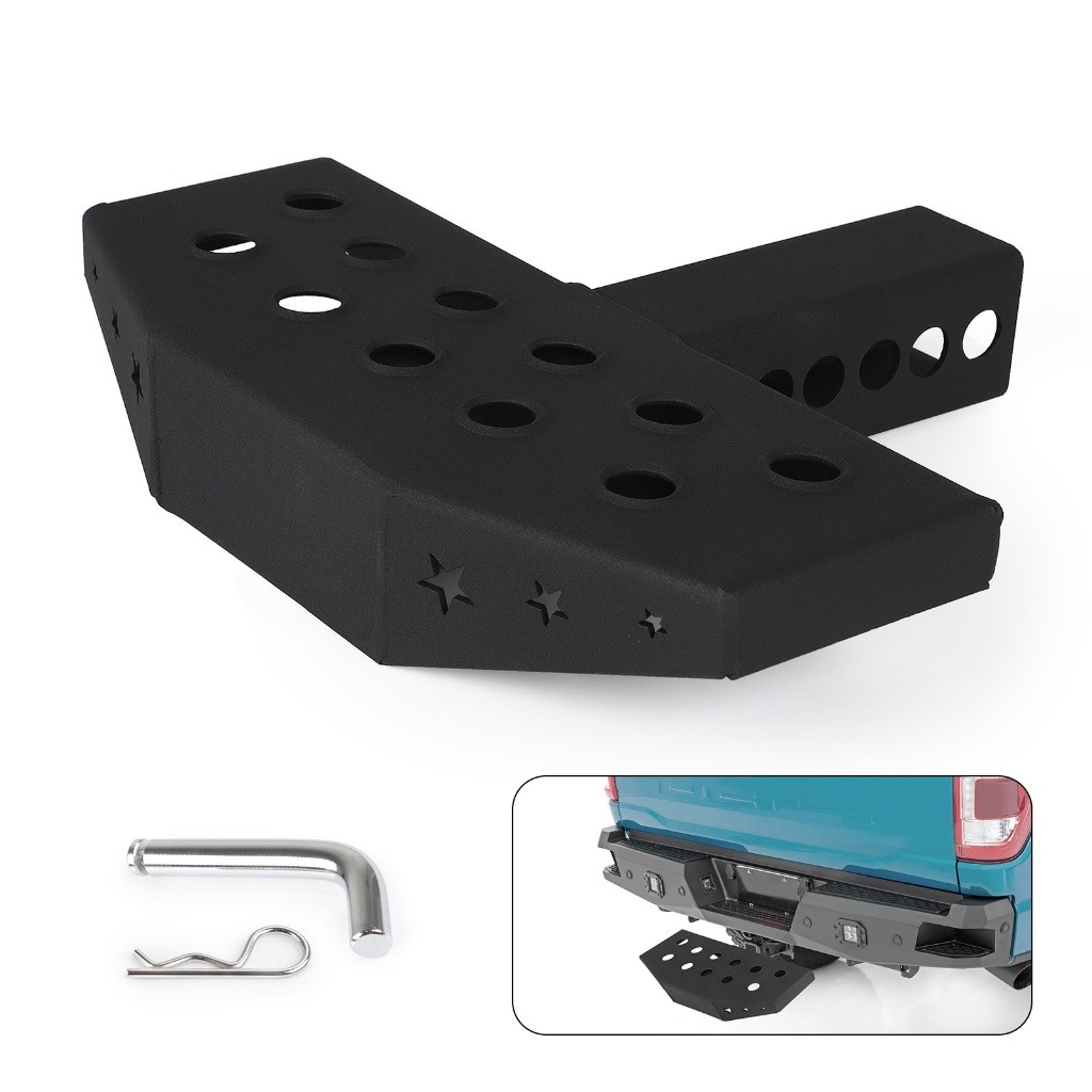 USA สไตล์ 30 ซม.Hitch Mount Bump Step Anti Slip และสนิมสําหรับ 2 Hitch Receiver สําหรับ RV SUV รถบรรทุก Flatbed Camper