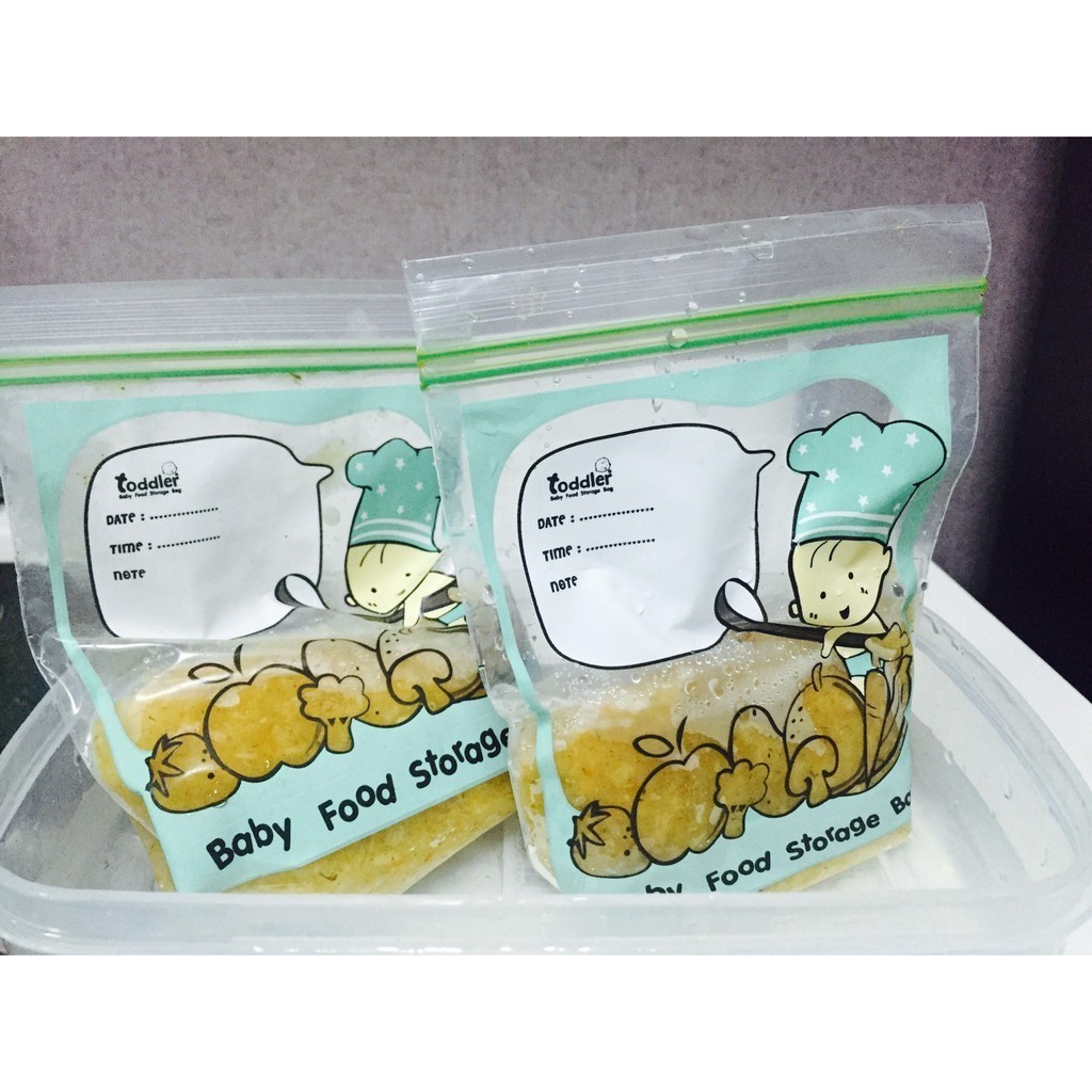 2 แถม 1 Toddler ถุงบรรจุอาหาร ถุงบรรจุอาหารบด สำหรับเด็ก ถุงเก็บอาหาร สำหรับเด็ก - รูปที่ 2