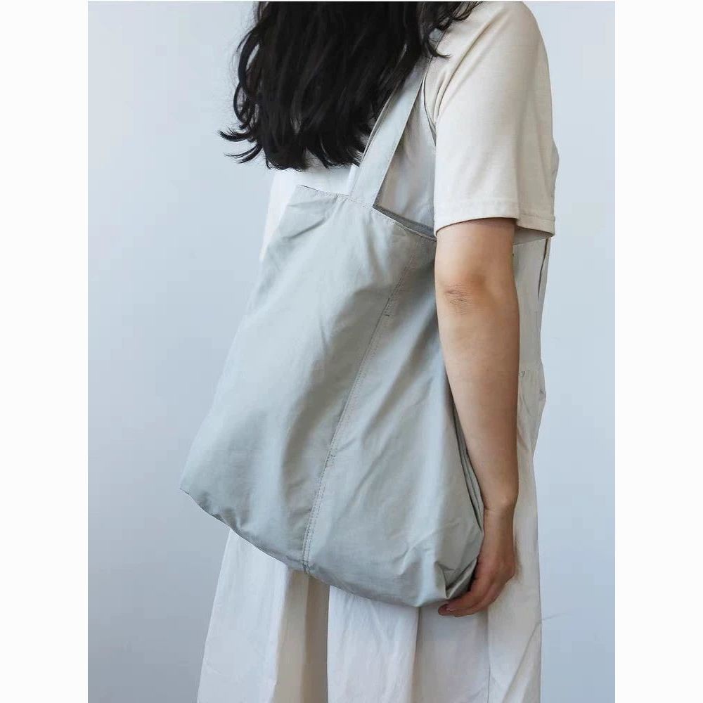 กระเป๋าสะพาย หญิง ระเป๋าโท้ทผ้าไนล่อนสไตล์ญี่ปุ่น เขียว น้ำหนักเบา ไปเรียนและไปทำงาน ความจุขนาดใหญ่ - รูปที่ 3