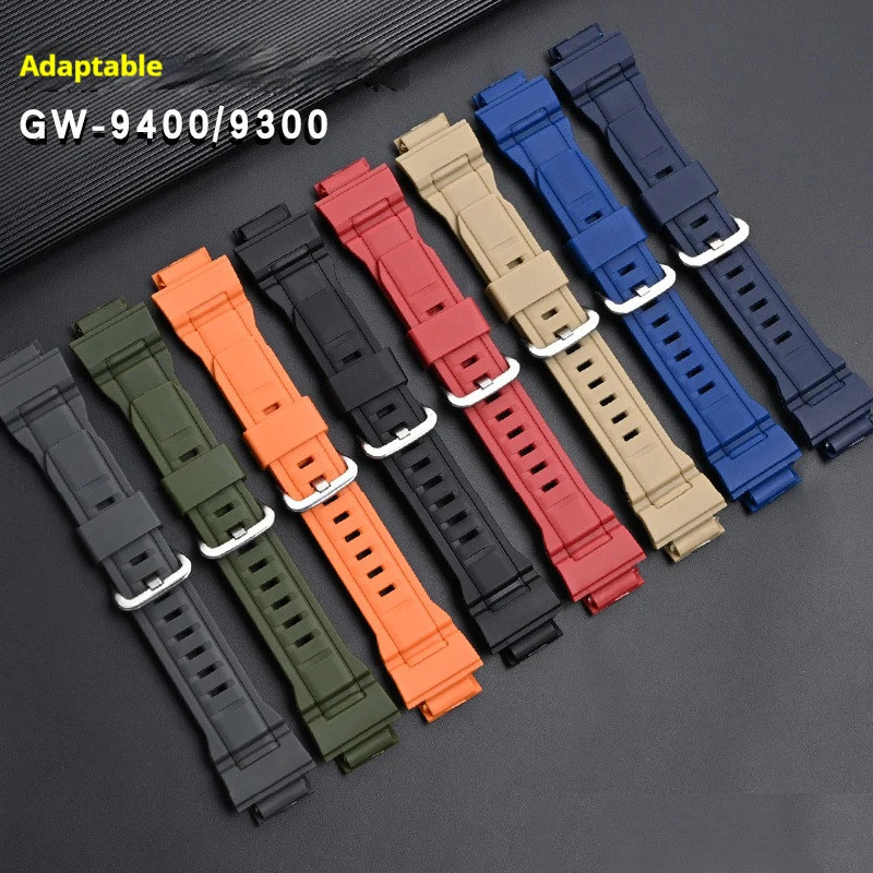 สายยางสําหรับ RANGEMAN GW-9400 GW-9300 G-9300 Camouflage กีฬากันน้ํา tpu ผู้ชายเปลี่ยนนาฬิกาสร้อยข้อ
