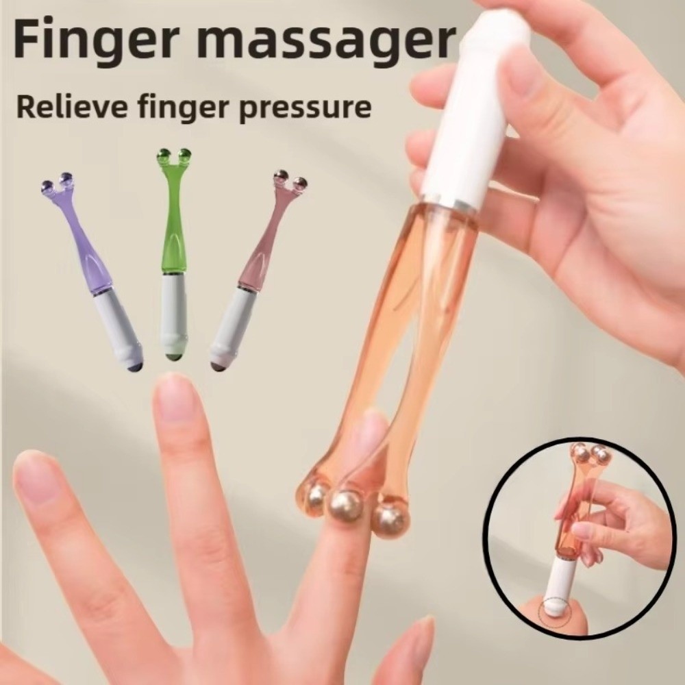 YOUMOOT Roller Finger Massage,ใช้งานง่ายDual-Row Roller Finger Joint Massage,แบบพกพาบรรเทานิ้วมือความเมื่อยล้าส่งเสริมการไหลเวียนโลหิต Acupoint Massage Roller Relief Tool ราคา ถูกที่สุด ดีลบีเคเค แกลเลอรีภาพที่ 8