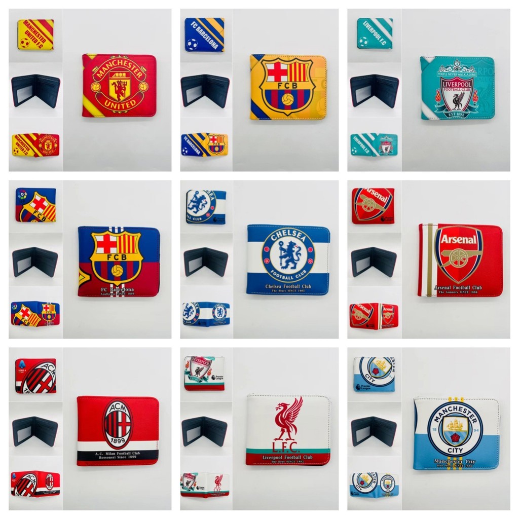 SK4C Wallet กระเป๋าสตางค์การ์ตูน Football Star Team Logo Wallet Student Wallet