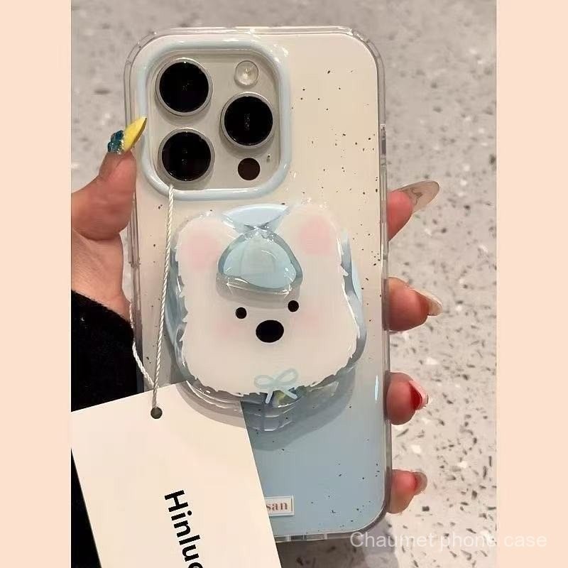 หมุนสาดเม็กซิกัน Highland Magnetic Bracket เคสโทรศัพท์เข้ากันได้กับ iPhone16promax เคสโทรศัพท์ 15/13/14Plus/12 หญิง 11 น่ารัก x FOJ1