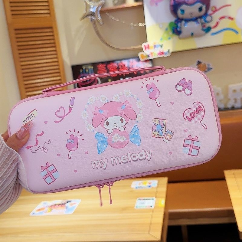น่ารัก Melody กระเป๋าเก็บสําหรับ Nintendo Switch 2 เคสป้องกันแบบพกพาเกมคอนโซลกระเป๋าถือ Organiser Tote กระเป๋าอุปกรณ์เสริมเกม