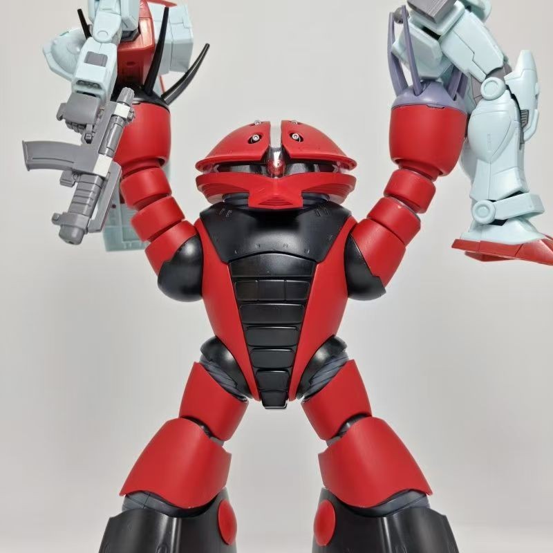 JMS สินค้าใหม่ HG 1/144 Gundam Char สีแดงคู่ด้านนอกเกราะกันดั้มประกอบรุ่นกันดั้มพร้อมสติกเกอร์น้ํา