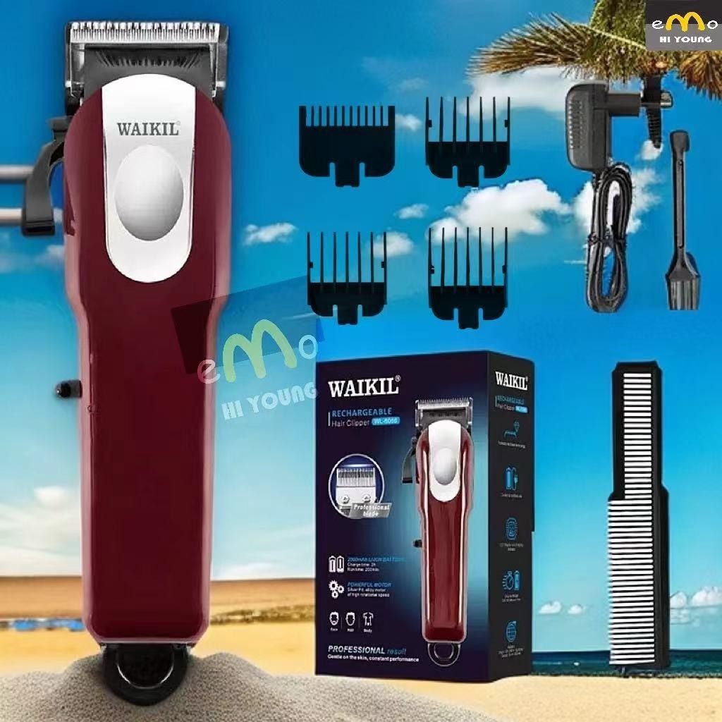 WAIKIL-6066ปัตตาเลี่ยนไร้สายปัตตาเลี่ยนไร้สายกรรไกรทรงกรวยเดิมสำหรับช่างทำผมและช่างทำผมมืออาชีพ