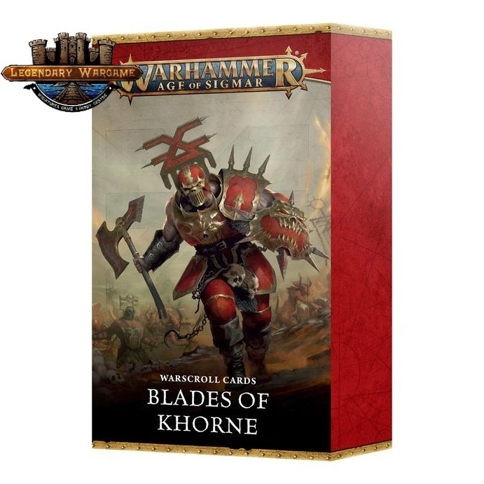 (GWพร้อมส่ง) WARSCROLL CARDS: BLADES OF KHORNE (ENG)