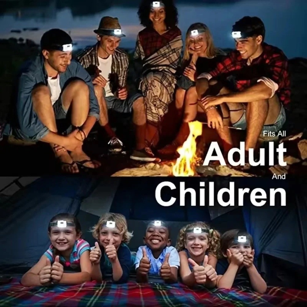 SIMPLESHOP ไฟฉายติดหมวก ส่องสว่างด้วยLED Super Bright สำหรับการตกปลากลางคืนและแคมป์ปิ้ง - รูปที่ 3