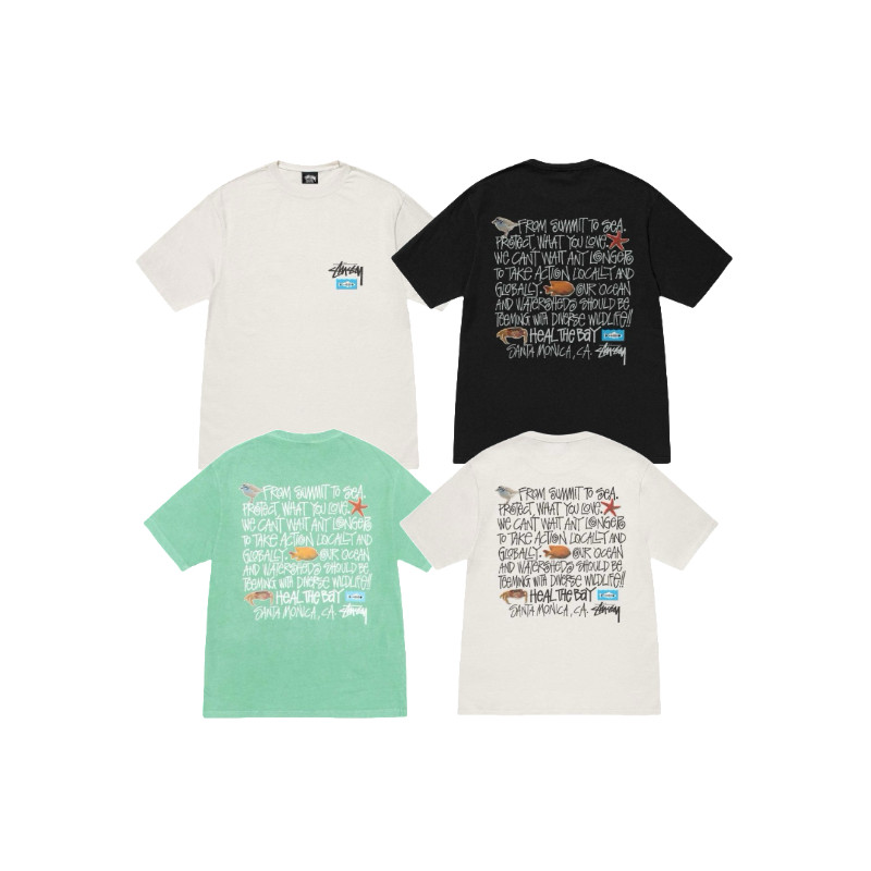 เสื้อยืดออกแบบลายทะเล มีปลาดาวและข้อความสโลแกน สไตล์สมบูรณ์แบบสำหรับแฟชันและความสร้างสรรค์