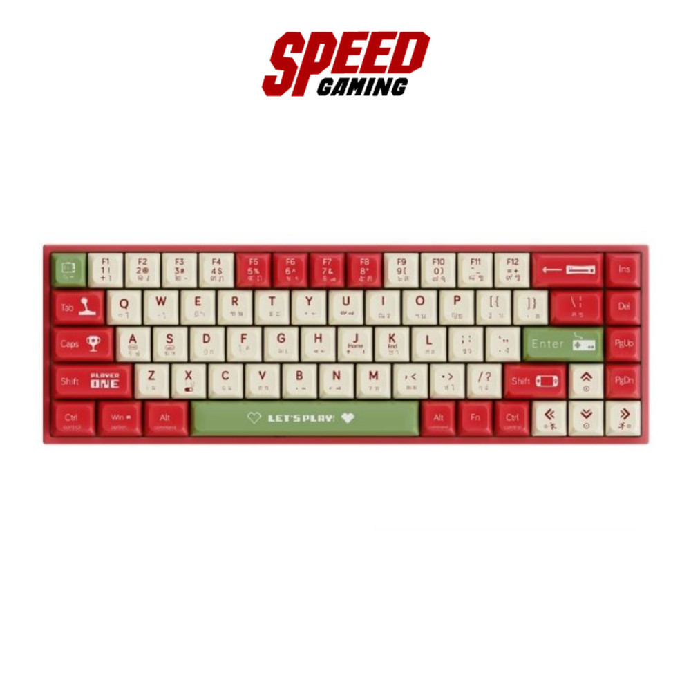 AJAZZ AK680 Wireless Lets Play Red Blue/Red Switch KEYBOARD(คีย์บอร์ด) || By Speed Gaming