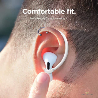ตะขอเกี่ยวหู ตัวยึดหูฟัง ซิลิโคนนิ่ม ที่เกี่ยวหูฟัง Bluetoothสำหรับเล่นกีฬา ป้องกันการหลุดหาย ซิลิโคนป้องกันการตกหล่น