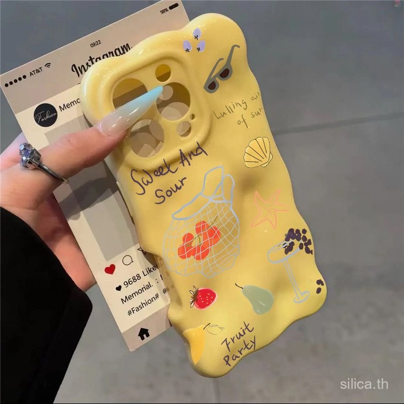 เคสโทรศัพท์ผักที่เรียบง่ายหนึ่งกระเป๋ามะเขือเทศเหมาะสําหรับiPhone 14promax 15promax 16promax 16 15 1