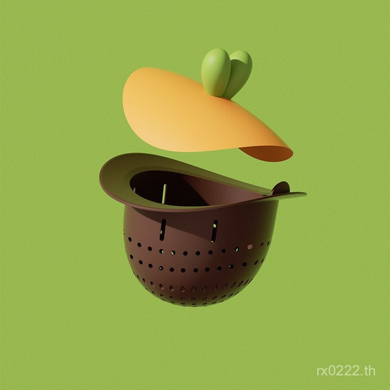 Hot Sale#New Kitchen Sink Strainer Silicone Tea Strainer Food Grade Filter Basket Dishwashing Sink K