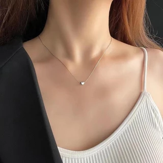 สร้อยคอข้อหัวใจ สไตล์เกาหลี ผู้หญิง เรียบหรู ไทเทเนียมสตีล