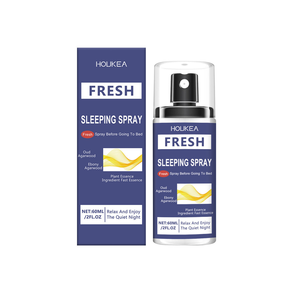 Houkea Fresh Sleeping Spray ส่วนผสมสมุนไพร Enjoy Night Tranquility Moisturizing Body Sleeping Care S