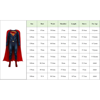 🇹🇭 ชุดซุปเปอร์ฮีโร่ 2025 Superman Cosplay Costume เครื่องแต่งกายฮาโลวีน ชุดบอดี้สูทซูเปอร์แมนสไตล์ ชุดซุปเปอรแมน ชุดฮีโร