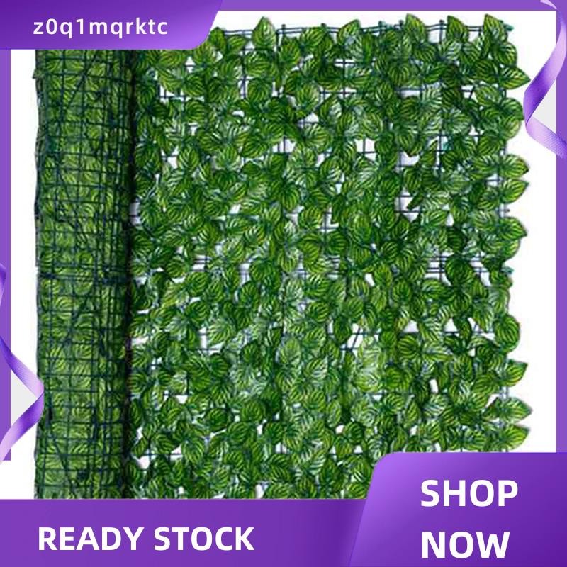 z0q1mqrktc 0.5X3 เมตร Wall Plant รั้วใบประดิษฐ์ Faux Ivy Leaf รั้วความเป็นส่วนตัวหน้าจอตกแต่งแผง Hed