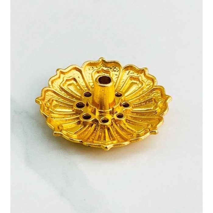 ของแท้ XIJIANG ที่วางธูปดอกบัวเดี่ยว 9 หลุมโลหะผสมสังกะสี - XJ-9A