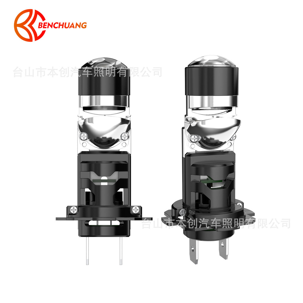 เลนส์ H7 แบบบูรณาการในบรรทัด H119005/9006/9012 Tangent Car H4 ไฟหน้า LED มอเตอร์ไซค์