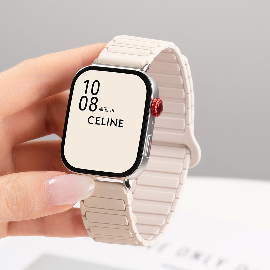 Huawei watch fit4 ใหม่กีฬาคู่สี Magneticsilicone สายรัดสําหรับ Huawei fit3 นุ่ม Breathable Skin friendly เปลี่ยนสายสร้อยข้อมือสําหรับ fit4pro อุปกรณ์เสริม - รูปที่ 5