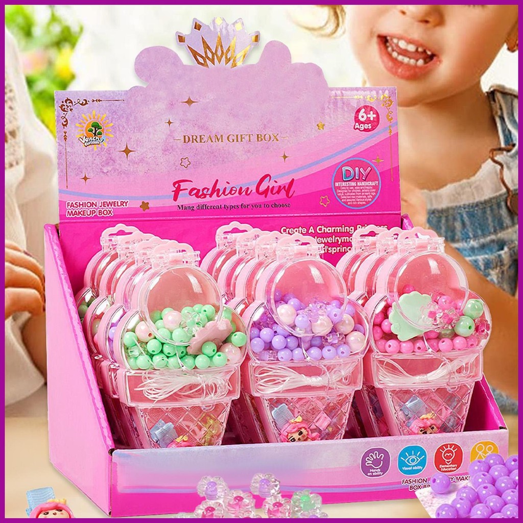 สาวสร้อยข้อมือทําชุดเครื่องประดับหัตถกรรมอุปกรณ์ Handmade สร้อยคอทําของเล่นเด็กศิลปะและหัตถกรรม Crea