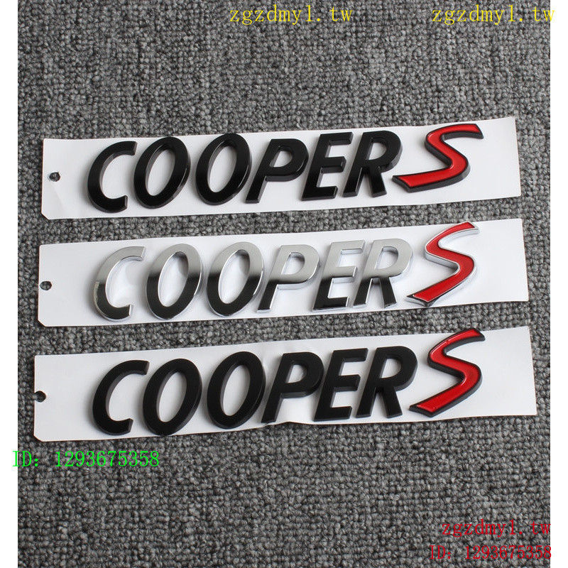 X3XM เหมาะสําหรับ BMW MINI MINI โลโก้รถสติกเกอร์ COOPER S ด้านหลังหางโลโก้ตัวอักษรภาษาอังกฤษสติกเกอร