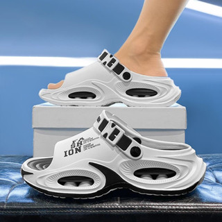 รองเท้าแตะผู้ชาย 2025 สไตล์ใหม่หนา พื้นรองเท้า กันลื่นขับรถก…