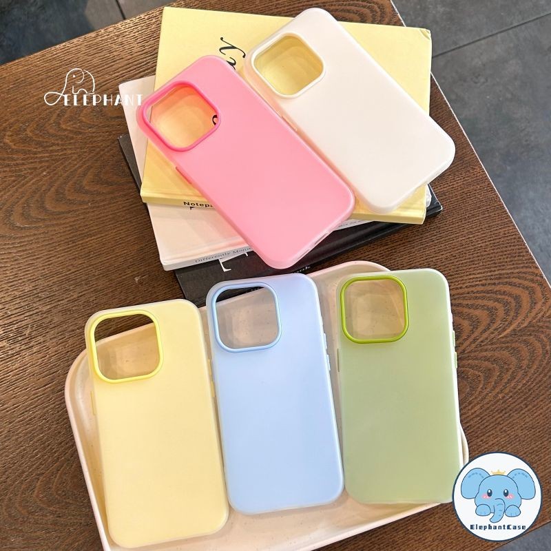 เคสกรอบรูปเรียบง่ายสีลูกกวาด เข้ากันได้กับ IPhone 17 air 11 16 13 15 14 12 Pro Max 8 16 15 7 Plus XR X XS เคสไอโฟน 15 ราคา ถูกที่สุด ดีลบีเคเค แกลเลอรีภาพที่ 9