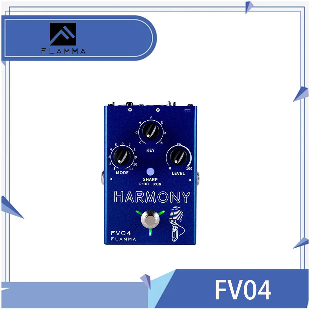FLAMMA FV04 Harmony Vocal Effects โปรเซสเซอร์ 12 พิทช์พร้อมโหมดความสามัคคี 11 โหมด 48V Phantom Power