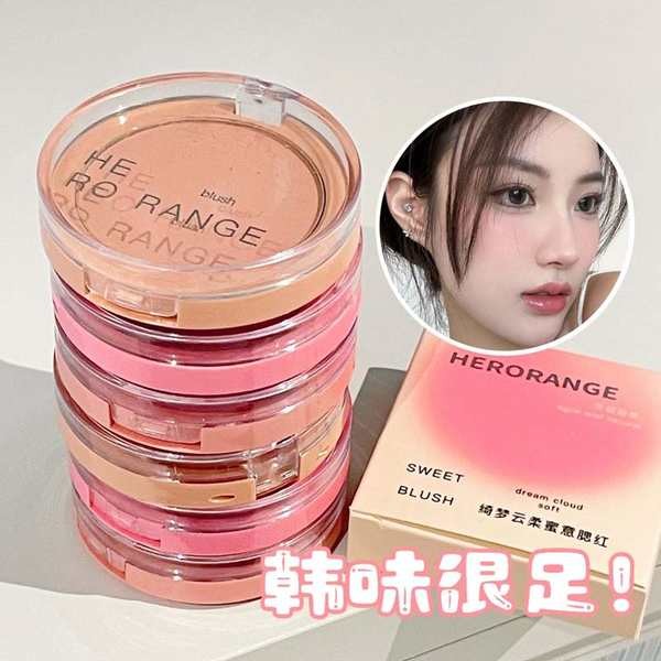 bwb blush oh my blush canmake blush HERORANGE ~ สีเดียวแมตต์บลัชออนแป้งเนื้อละเอียดสาวเกาหลี Rouge ห