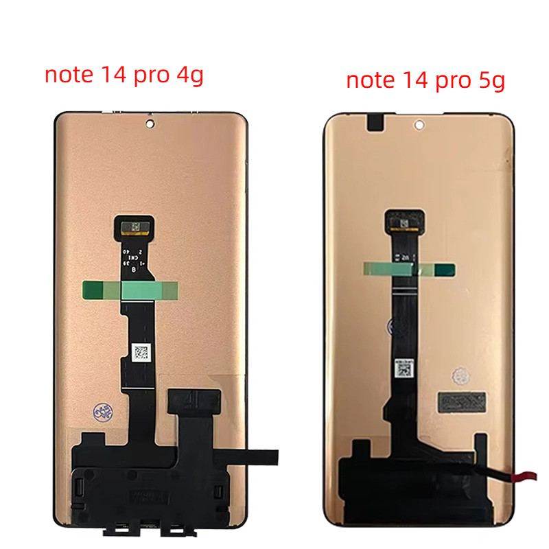 6.67 "AMOLED สําหรับ Xiaomi Redmi หมายเหตุ 14 Pro 4G 24116RACCG LCD Touch Screen Digitizer Note14Pro 5G 24090RA29G กรอบจอแสดงผล