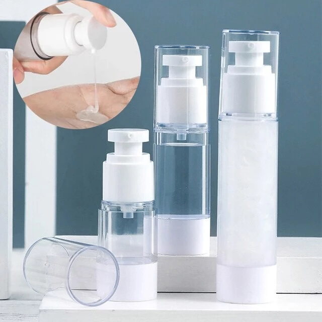 พร้อมส่ง!!⚡ขวดปั๊มสุญญากาศ ครีม 30ml/50ml/100ml. BPA-free ขวดย่อยสําหรับเดินทาง ใช้บรรจุเครื่องสำอาง ครีม เซรั่ม ขวดเล็กพกพาง่าย สามารถขายส่งได้ thumbnail 5