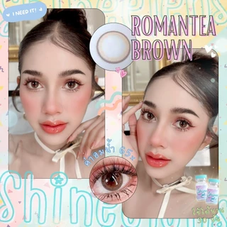 🔥 คอนแทคเลนส์ ✨ขนาดมินิ✨Brown/Gray✨ Romantea (Shinee)
