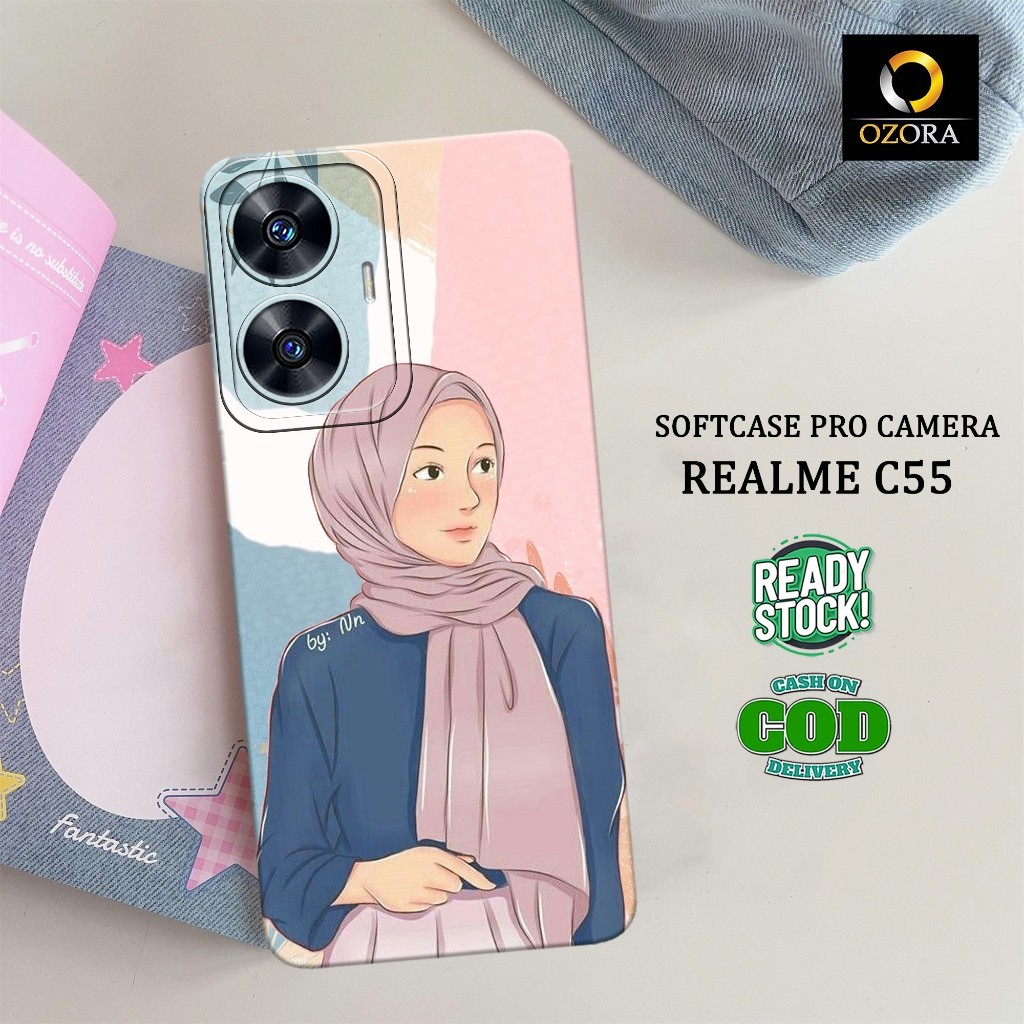 HP OZORA - เคสโทรศัพท์ REALME C55 ใหม่ล่าสุด - เคสแฟชั่น HIJAB - เคสโทรศัพท์ REALME C55 - เคสโทรศัพท