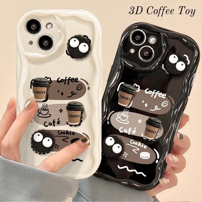 3D กาแฟของเล่นเคสโทรศัพท์สําหรับ VOVO V50 V40 Lite V30 V3E V29 V29E V27 V27E V25 V23 V20 Pro V23E V2