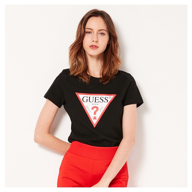 เสื้อยืดมือถือดีไซน์สามเหลี่ยม สไตล์สตรีต ผู้ชายและผู้หญิงร่วมสไตล์ เสื้อฝ้ายหนาวสั้น เทรนด์ส่วนตัว โดดเด่น รองรับทุกโซ่