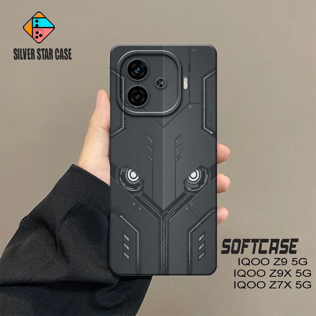 HP SILVER STAR - ล่าสุด IQOO Z9 5G Softcase 2025 - วัสดุยางซิลิโคนยืดหยุ่น - Full Cover Fashion Cass