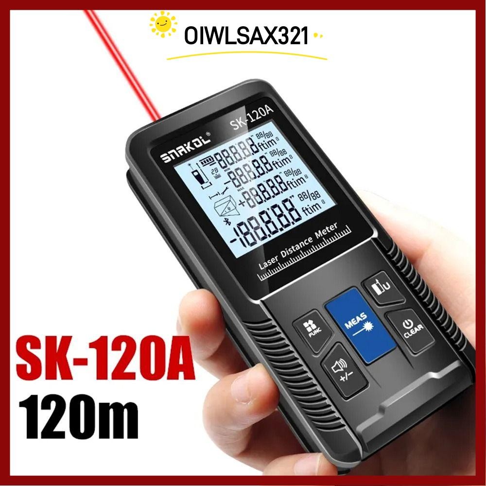 Oiwlsax321 เครื่องวัดระยะเลเซอร์,ความแม่นยําสูงมืออาชีพอินฟราเรดเรนจ์ไฟ,แบบพกพา40เมตร50เมตร70เมตร100เมตร120เมตรเครื่องมือวัดไม้บรรทัดดิจิตอล