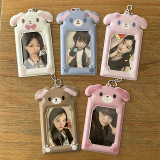 อิน น่ารักคนต่างด้าวขนมกระต่าย 10 ซม. หนาผู้ถือบัตร ความช่วยเหลือ การ์ดขนาดเล็กโพลารอยด์บัตรวิทยาเขตการจัดเก็บแสดงจี้