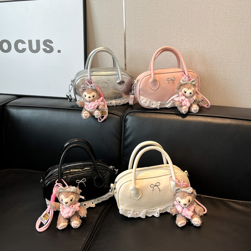 GANTUNGAN CZA YT00215 PREMIUM กระเป๋าสะพายข้างผู้หญิง ฟรีที่แขวนน่ารัก TOP HANDLE BAG